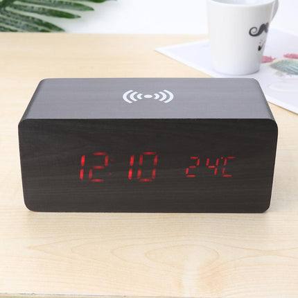 Electric Alarm Clock with Wireless Charging Pad - wnkrs