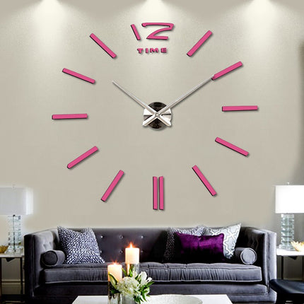 DIY Modern Style Mirror Design Self-Adhesive Wall Clock - wnkrs