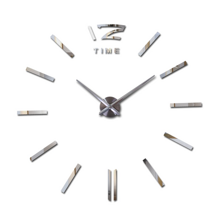 DIY Modern Style Mirror Design Self-Adhesive Wall Clock - wnkrs