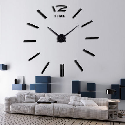 DIY Modern Style Mirror Design Self-Adhesive Wall Clock - wnkrs