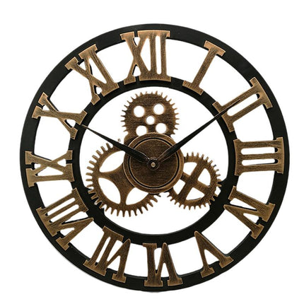 Wooden Industrial Style Wall Clock - wnkrs