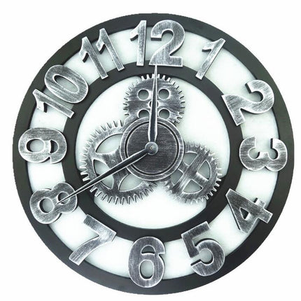 Wooden Industrial Style Wall Clock - wnkrs