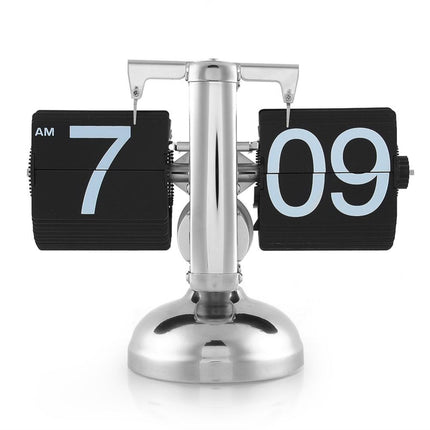 Steampunk Loft Style Auto Flip Table Clock - wnkrs