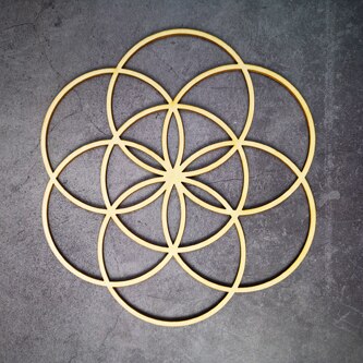 Wooden Flower Of Life Decoration Ornament - wnkrs