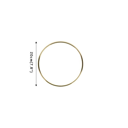 Metal Hanging Hoop in Gold Color - wnkrs