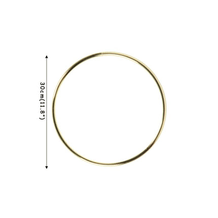 Metal Hanging Hoop in Gold Color - wnkrs