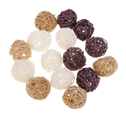 Set of 30 Rattan Wicker Balls - wnkrs