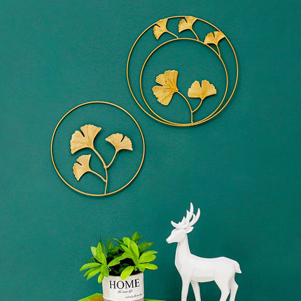 Luxury Leaves Style Metal Wall Hanging Decoration - wnkrs