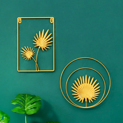 Luxury Leaves Style Metal Wall Hanging Decoration - wnkrs