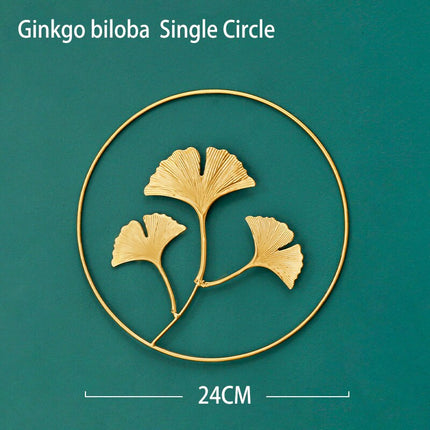 Luxury Leaves Style Metal Wall Hanging Decoration - wnkrs