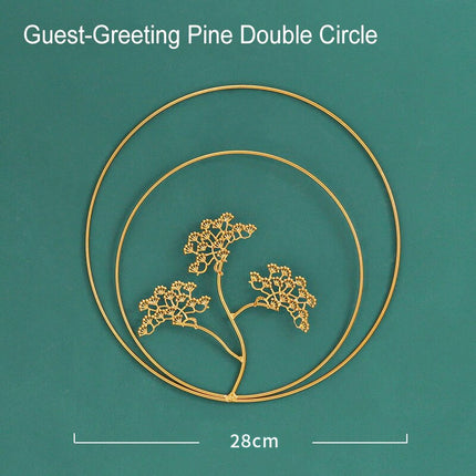 Luxury Leaves Style Metal Wall Hanging Decoration - wnkrs