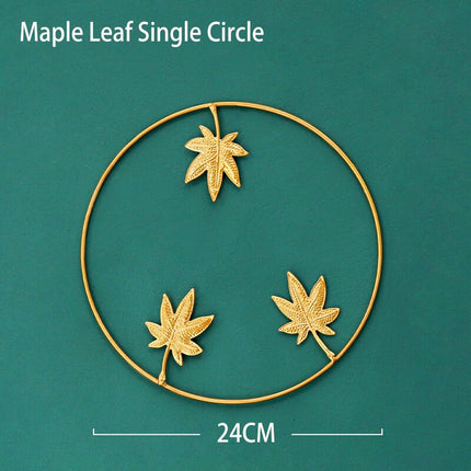 Luxury Leaves Style Metal Wall Hanging Decoration - wnkrs