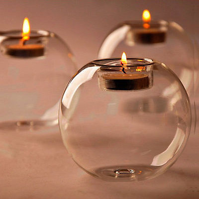 Round Hollow Glass Candle Holder - wnkrs