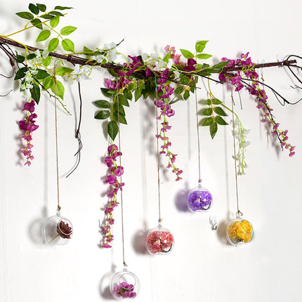 Spherical Glass Hanging Candle Holders Set - wnkrs