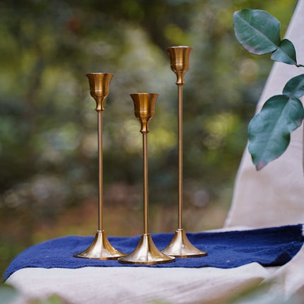 Retro High Metal Candle Holders Set - wnkrs