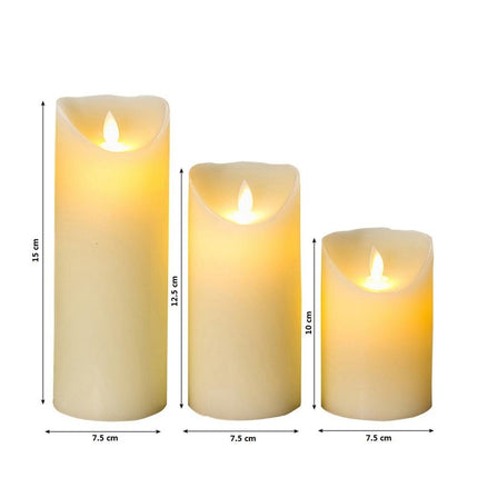 Flameless LED Candles 3 Pcs Set - wnkrs