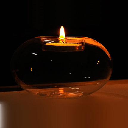 Round Glass Hanging Candle Light Holder - wnkrs