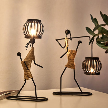 Creative People Shaped Candle Holders - wnkrs