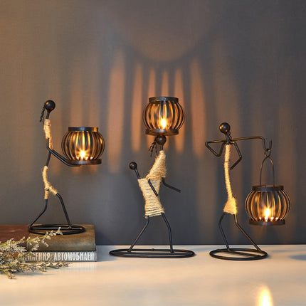 Creative People Shaped Candle Holders - wnkrs