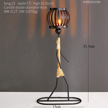 Creative People Shaped Candle Holders - wnkrs