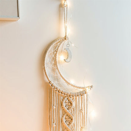 Bohemian Style Moon Wall Macrame - wnkrs