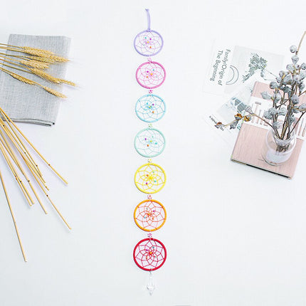 Colorful 7 Chakra Rings Dream Catcher - wnkrs