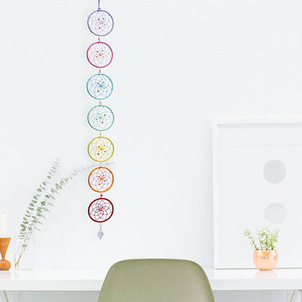 Colorful 7 Chakra Rings Dream Catcher - wnkrs