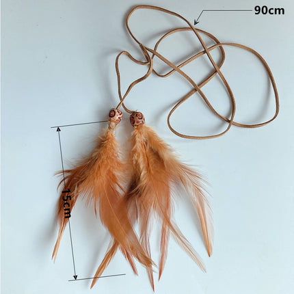 Mini Deer Dream Catcher with Natural Feathers - wnkrs