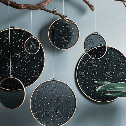 Bamboo / Mesh Decoration with Stars Pattern - wnkrs
