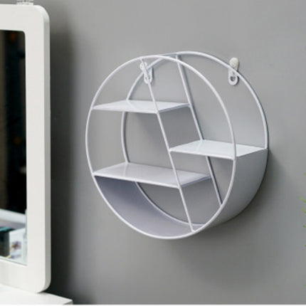 Wrough Iron Round and Hexagon Decorative Shelf - wnkrs