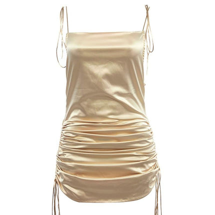 Women's Spaghetti Backless Sleeveless Dress - wnkrs