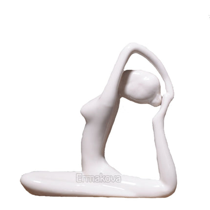 Abstract Ceramic Yoga Poses Figurine - wnkrs