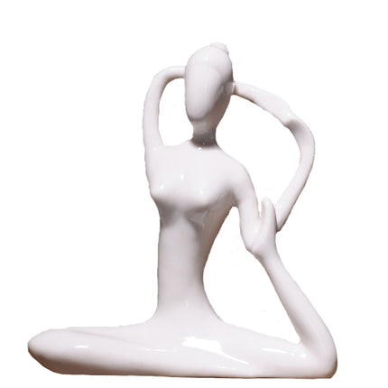 Abstract Ceramic Yoga Poses Figurine - wnkrs