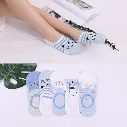 Women's Cute Style Socks 5 Pairs Set - Wnkrs