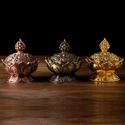 Mini Tibetan Lotus Incense Burner - Wnkrs