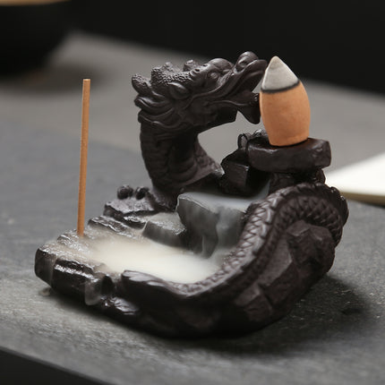 Ceramic Dragon Incense Burner & Stick Holder - Wnkrs