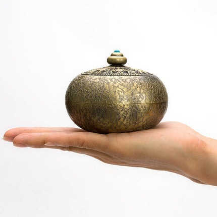 Carved Metal Incense Burner - Wnkrs