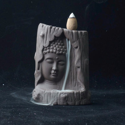 Buddha Waterfall Ceramic Incense Burner - Wnkrs