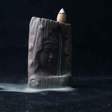 Buddha Waterfall Ceramic Incense Burner - Wnkrs