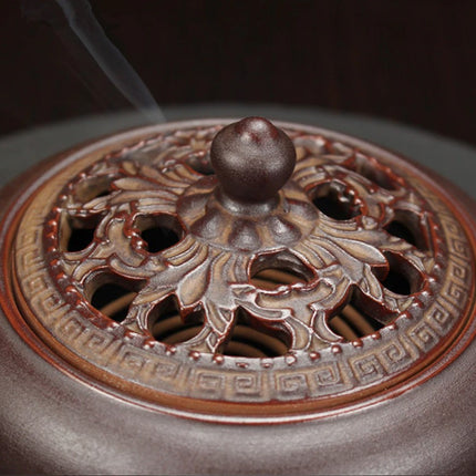 Carved Ceramic Incense Burner - Wnkrs