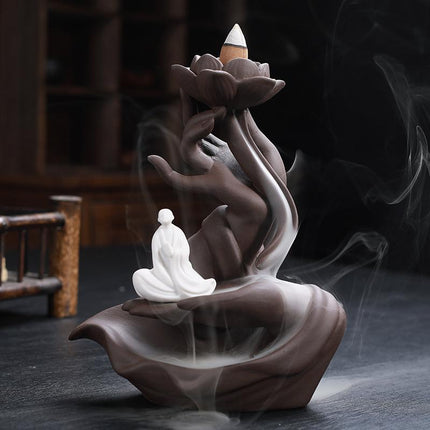 Buddha Hand Backflow Incense Burner - Wnkrs
