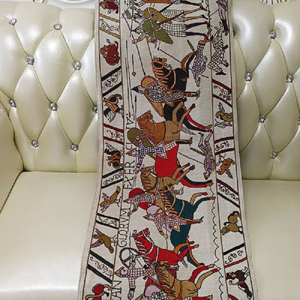 Rectangle Cotton Tapestry With Medieval Culture - wnkrs