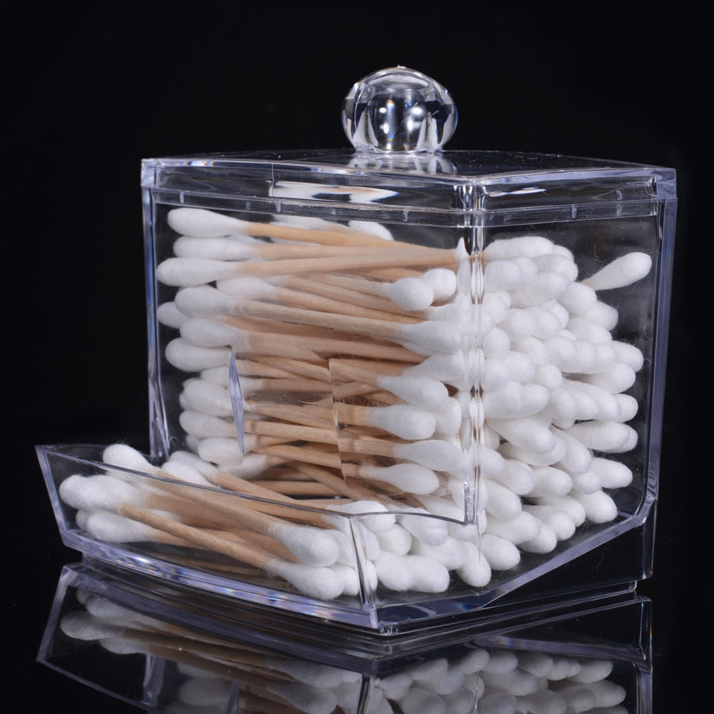 Transparent Cotton Swab Dispenser