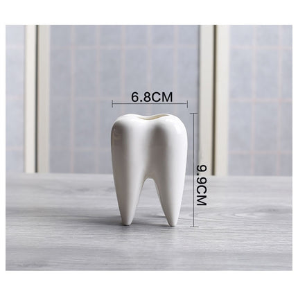 Tooth Shaped Ceramic Flower Pot - wnkrs