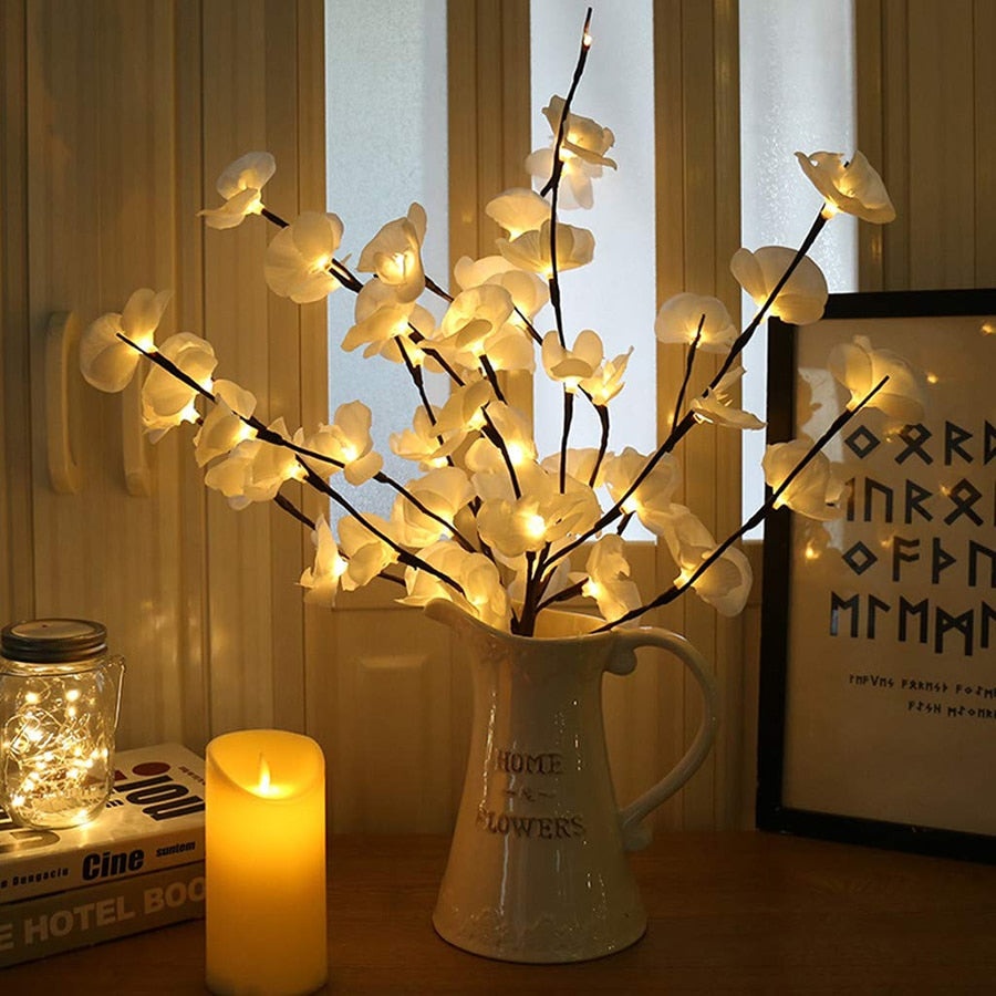 20 LEDs Decorative Flowers Set