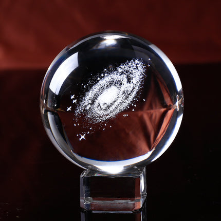 6 cm Crystal Ball with Galaxy Engraving - wnkrs