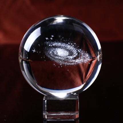 6 cm Crystal Ball with Galaxy Engraving - wnkrs