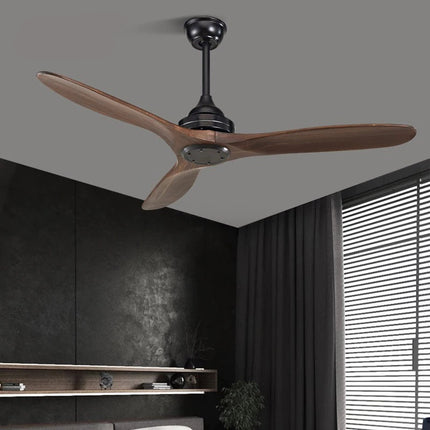 Remote Control Wooden Design Ceiling Fan - Wnkrs