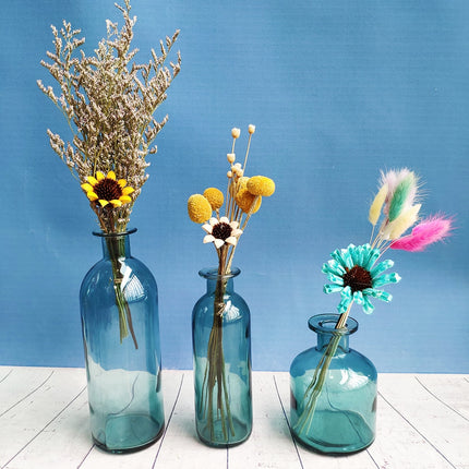 Transparent Glass Decorative Vase - wnkrs