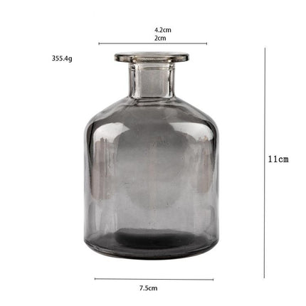 Transparent Glass Decorative Vase - wnkrs